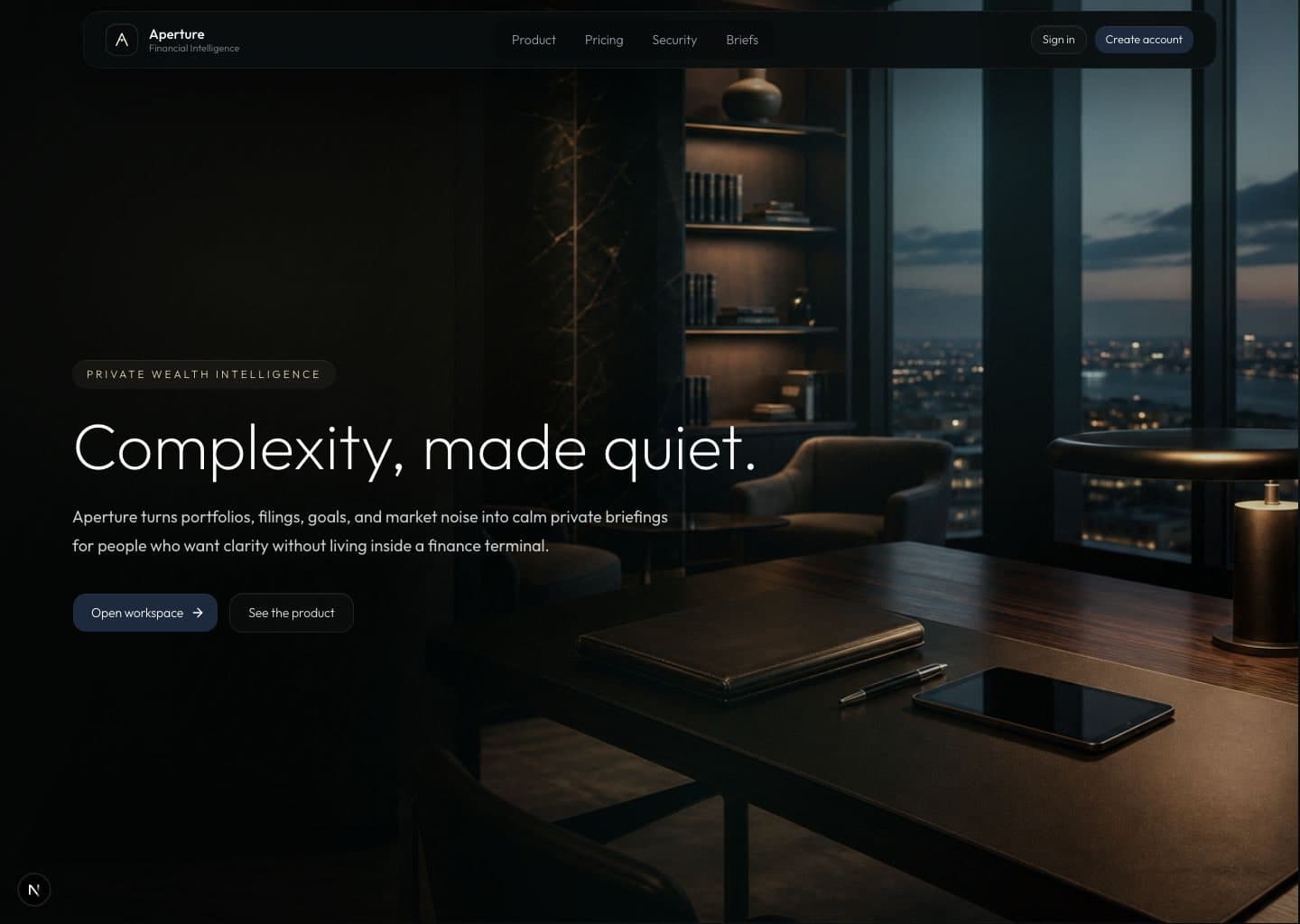 Aperture Financial Intelligence preview