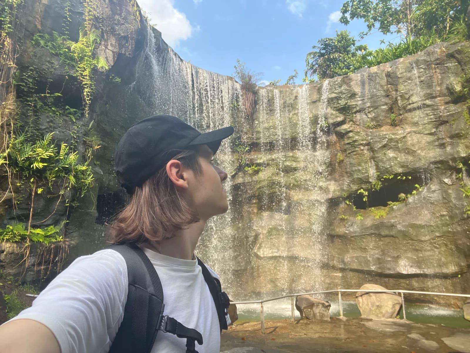 Marcell Varga exploring a nature trail in Singapore