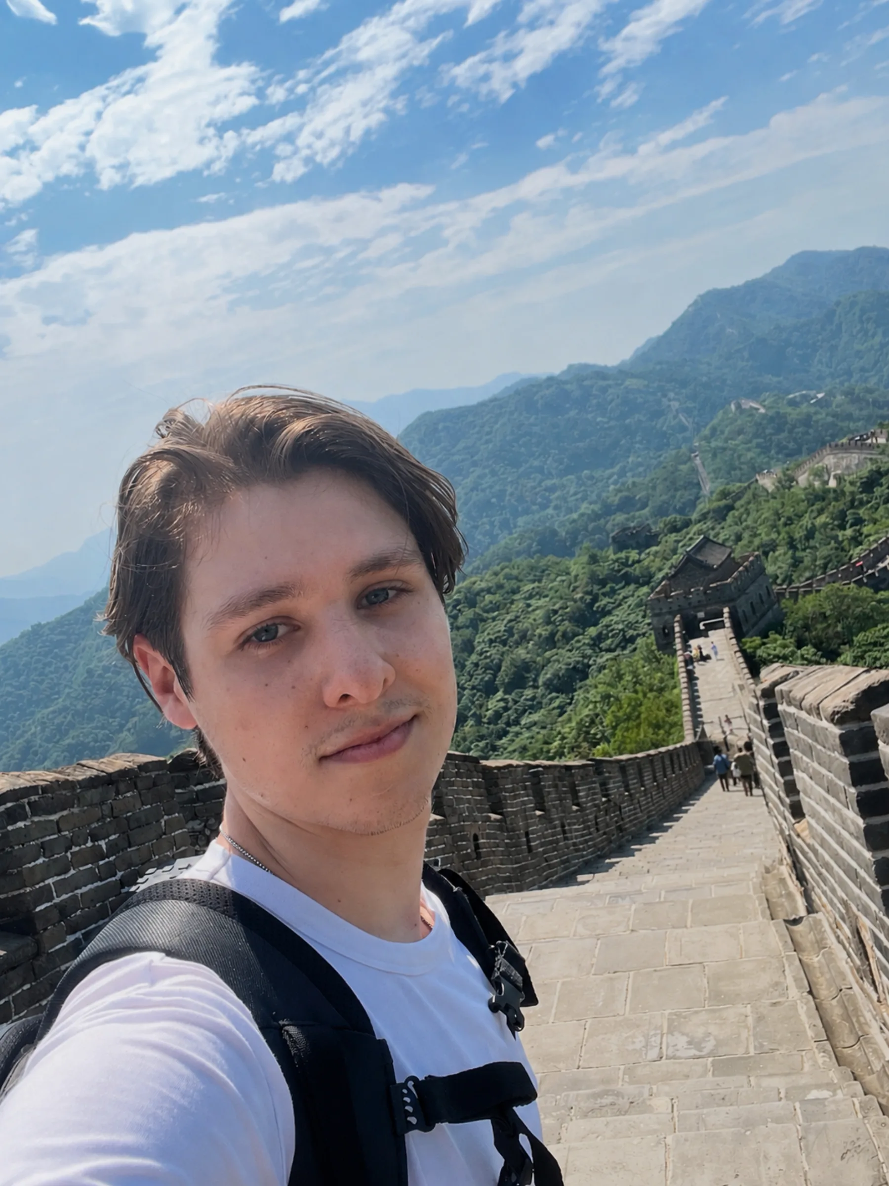 Marcell Varga at the Great Wall of China